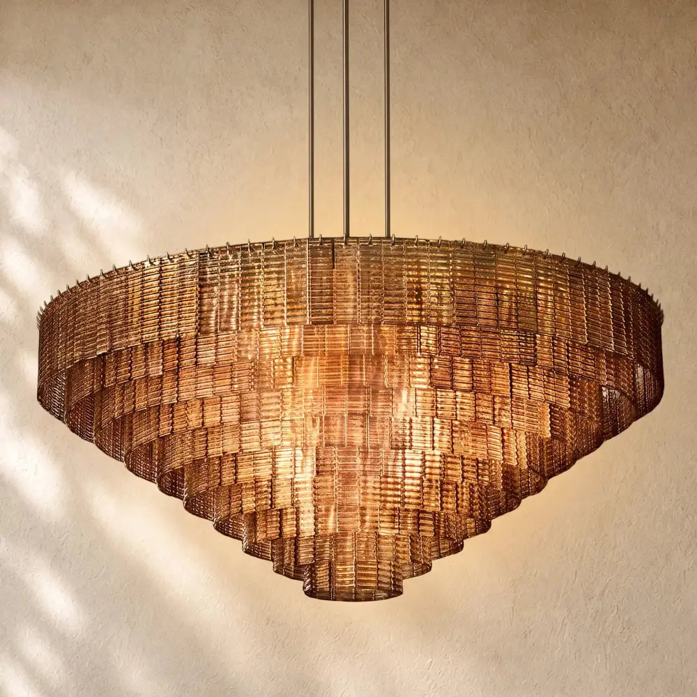 Sirena Glass Round Chandelier - Zelno