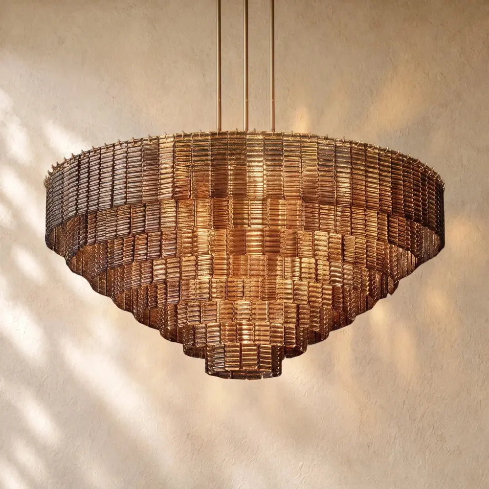 Sirena Glass Round Chandelier - Zelno
