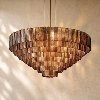 Sirena Glass Round Chandelier - Zelno