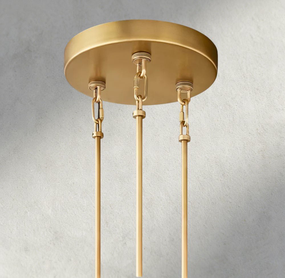 Sirene Smoke Glass Round Chandelier 41", 52", 65" - Zelno Lighting