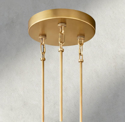 Sirene Smoke Glass Round Chandelier 41", 52", 65" - Zelno Lighting