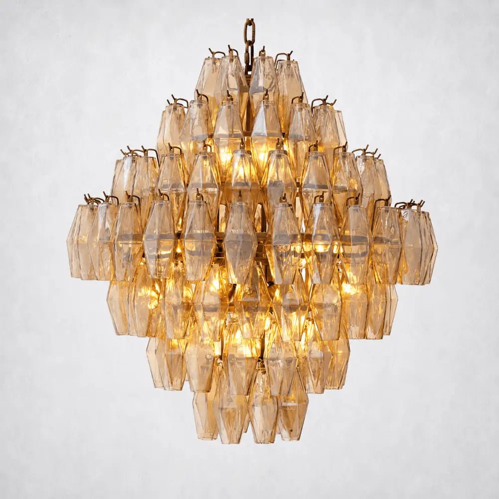 Skylark Glass Large Pndant Chandelier - Zelno