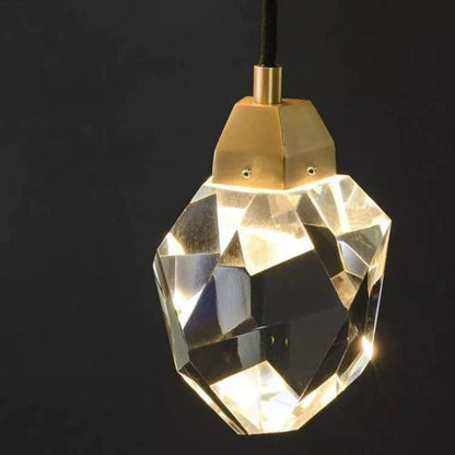 Slipe Faceted Crystal Prisms Wall Sconce (Cord) - Zelno Lighting