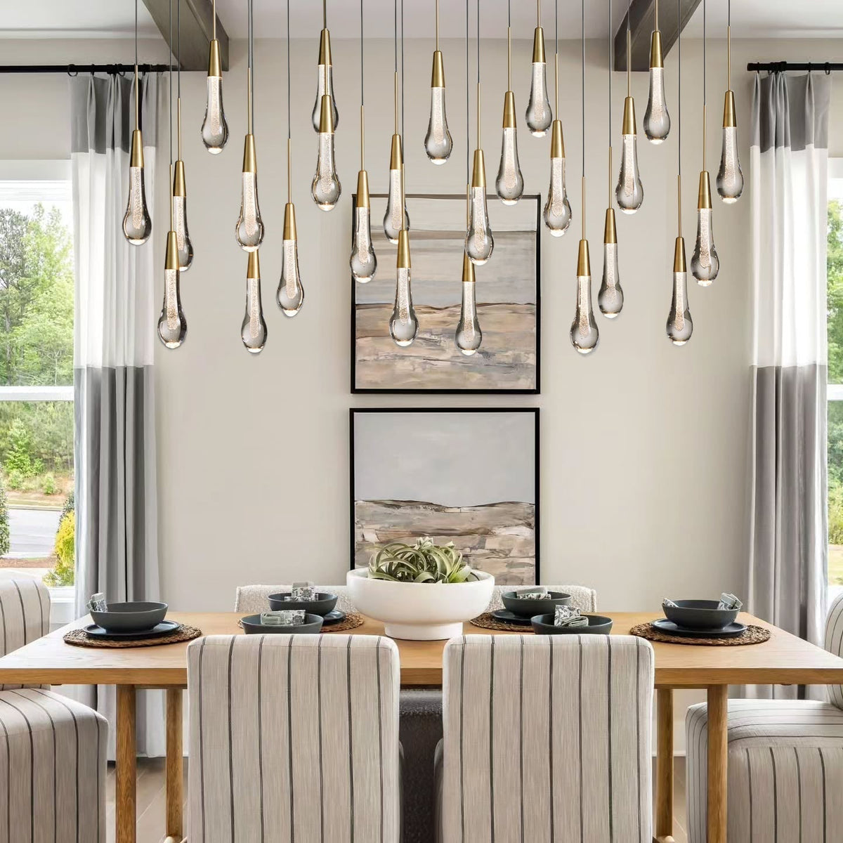 Soltaire Linear Chandelier - Zelno Lighting