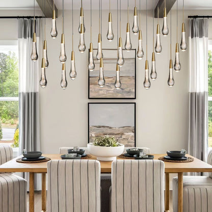 Soltaire Linear Chandelier - Zelno Lighting