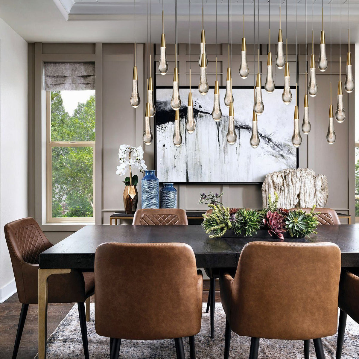 Soltaire Linear Chandelier - Zelno Lighting
