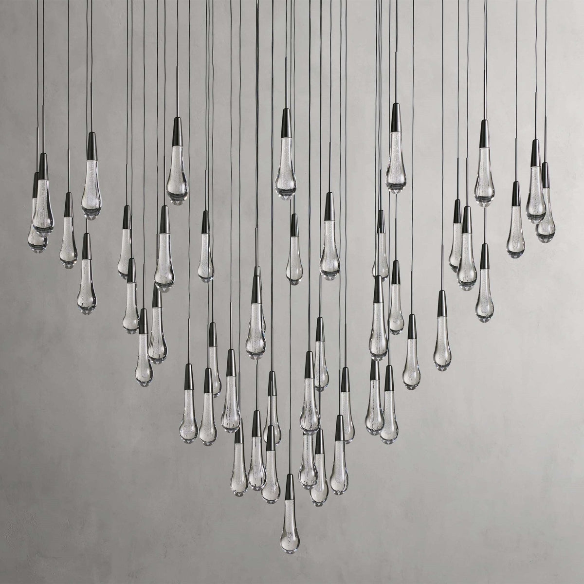 Soltaire Modern 17'' 24'' 36'' 58'' Round Chandelier Lighting - Zelno Lighting