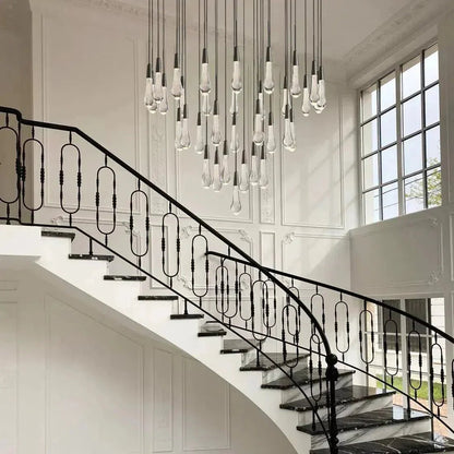Soltaire Modern 17'' 24'' 36'' 58'' Round Chandelier Lighting - Zelno Lighting