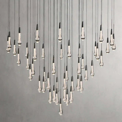 Soltaire Modern 17'' 24'' 36'' 58'' Round Chandelier Lighting - Zelno Lighting