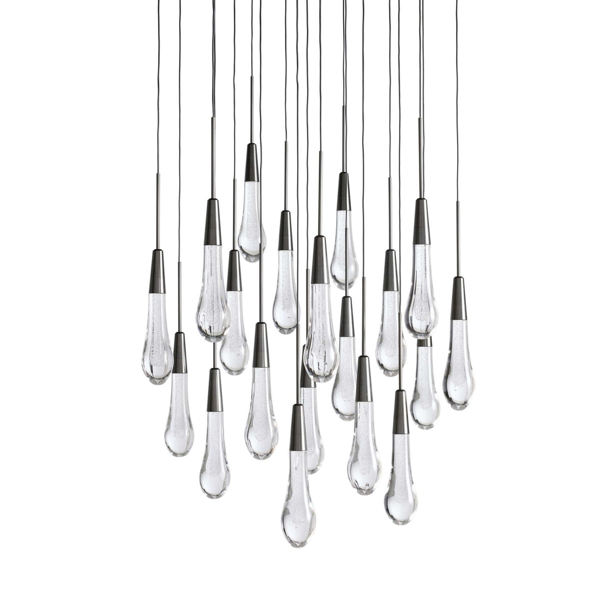 Soltaire Modern 17'' 24'' 36'' 58'' Round Chandelier Lighting - Zelno Lighting