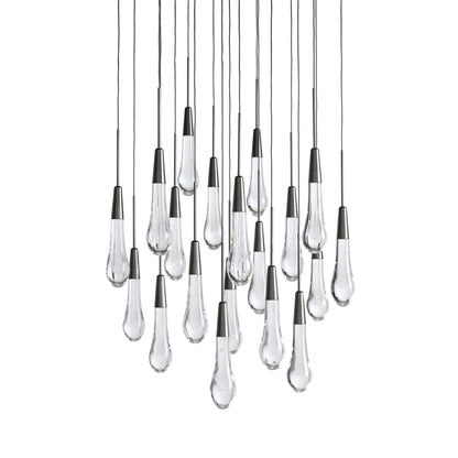 Soltaire Modern 17'' 24'' 36'' 58'' Round Chandelier Lighting - Zelno Lighting