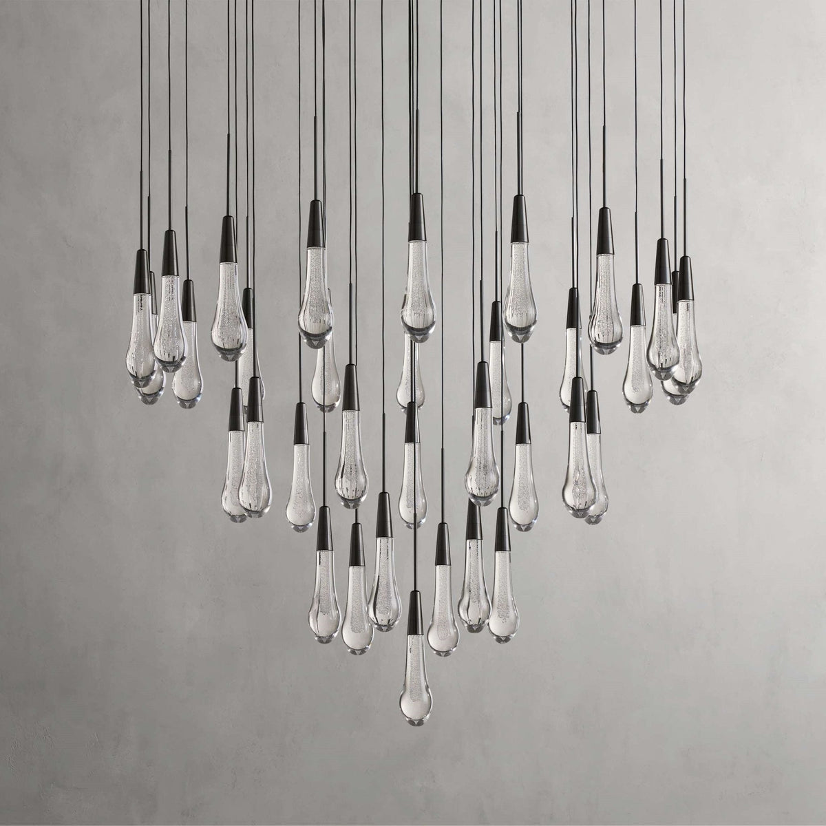Soltaire Modern 17'' 24'' 36'' 58'' Round Chandelier Lighting - Zelno Lighting