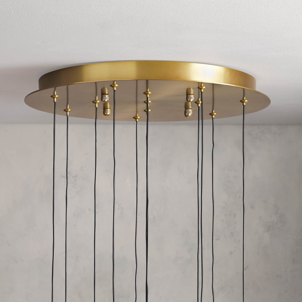 Soltaire Modern 17'' 24'' 36'' 58'' Round Chandelier Lighting - Zelno Lighting