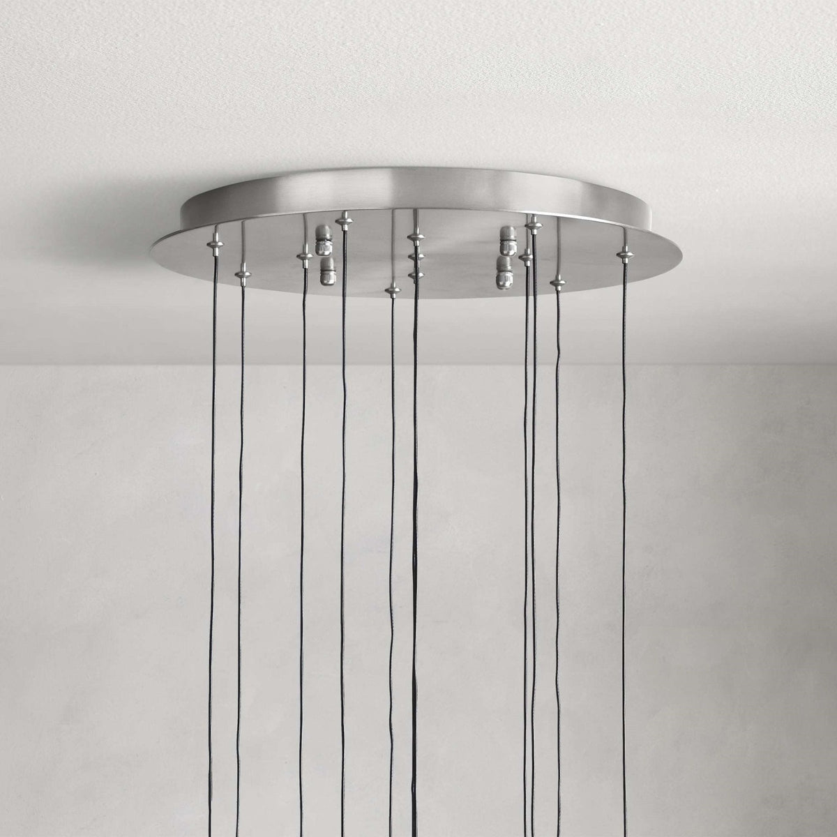 Soltaire Modern 17'' 24'' 36'' 58'' Round Chandelier Lighting - Zelno Lighting