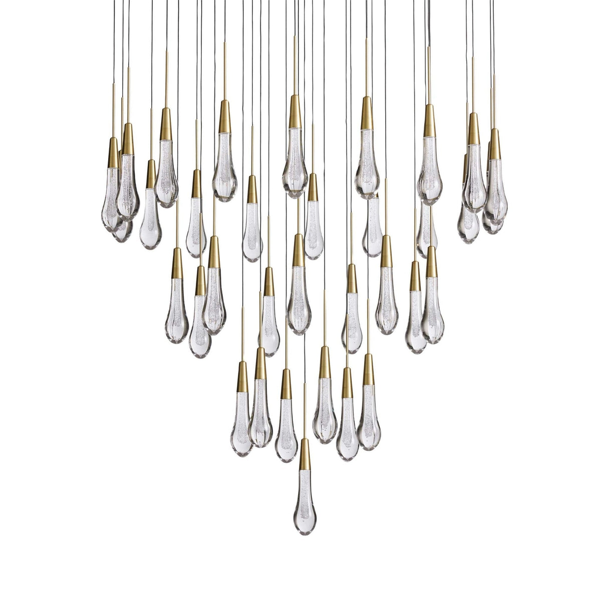 Soltaire Modern 17'' 24'' 36'' 58'' Round Chandelier Lighting - Zelno Lighting