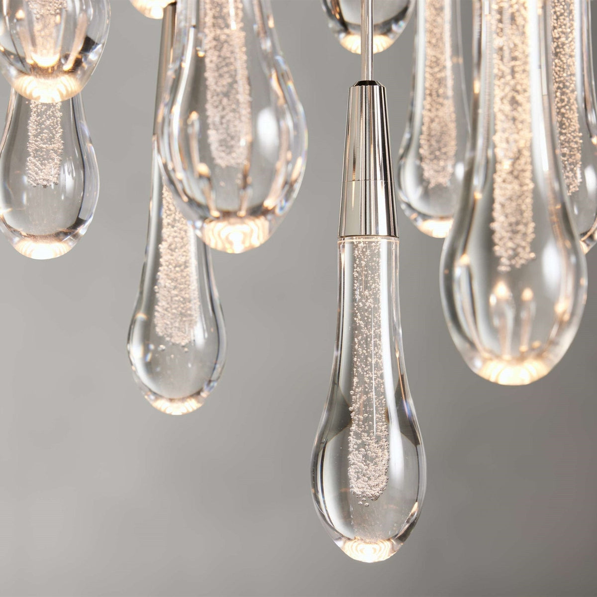 Soltaire Modern 17'' 24'' 36'' 58'' Round Chandelier Lighting - Zelno Lighting