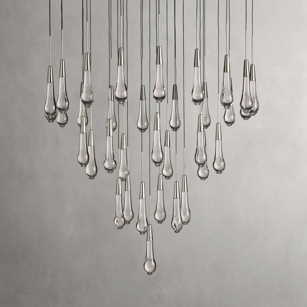 Soltaire Modern 17'' 24'' 36'' 58'' Round Chandelier Lighting - Zelno Lighting