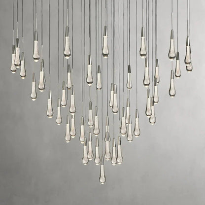 Soltaire Modern 17'' 24'' 36'' 58'' Round Chandelier Lighting - Zelno Lighting