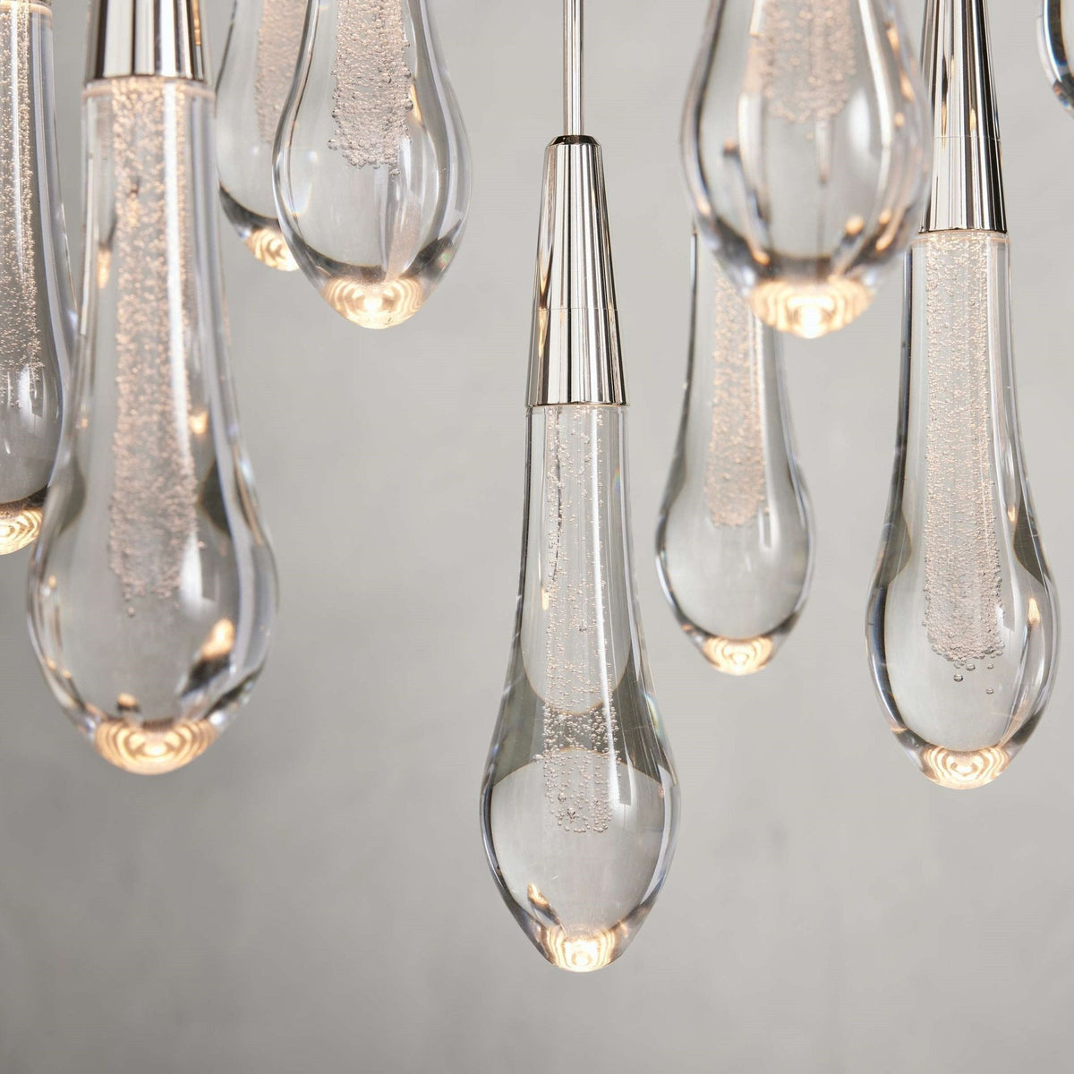 Soltaire Modern 17'' 24'' 36'' 58'' Round Chandelier Lighting - Zelno Lighting