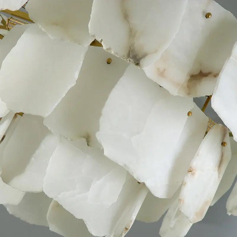 Spain Alabaster Modern Living Room Chandeliers - Zelno Lighting