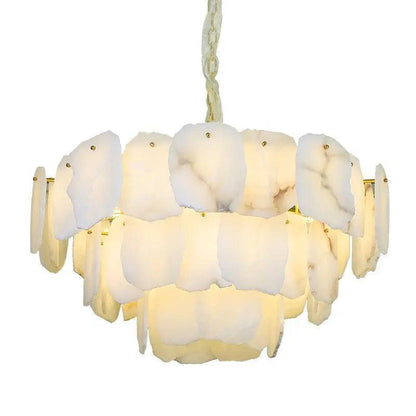Spain Alabaster Modern Living Room Chandeliers - Zelno Lighting