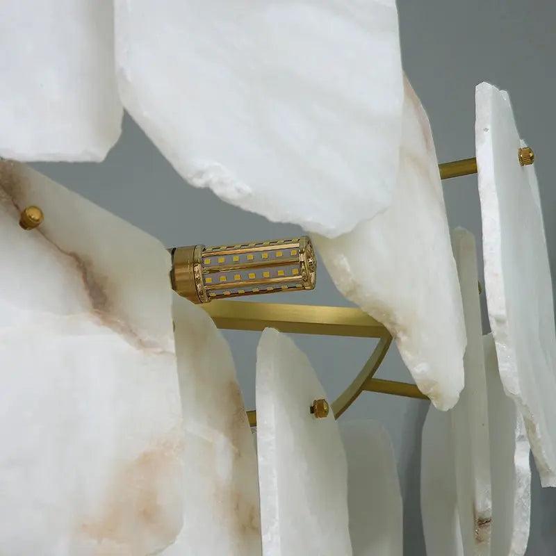 Spain Alabaster Modern Living Room Chandeliers - Zelno Lighting