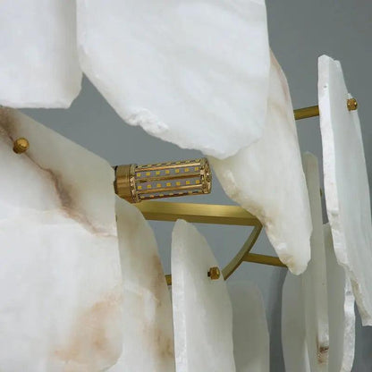 Spain Alabaster Modern Living Room Chandeliers - Zelno Lighting