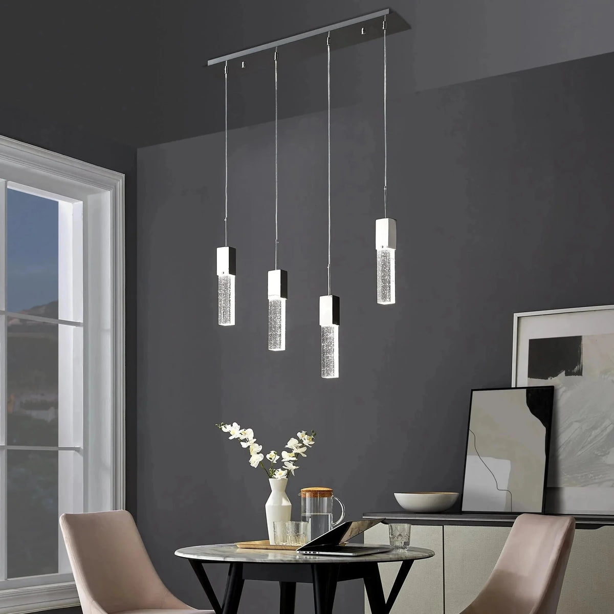Sparkling Night Chandelier 4 Lights - Zelno Lighting