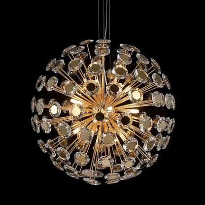 Spherical 18-Light Crystal Chandelier - Zelno Lighting