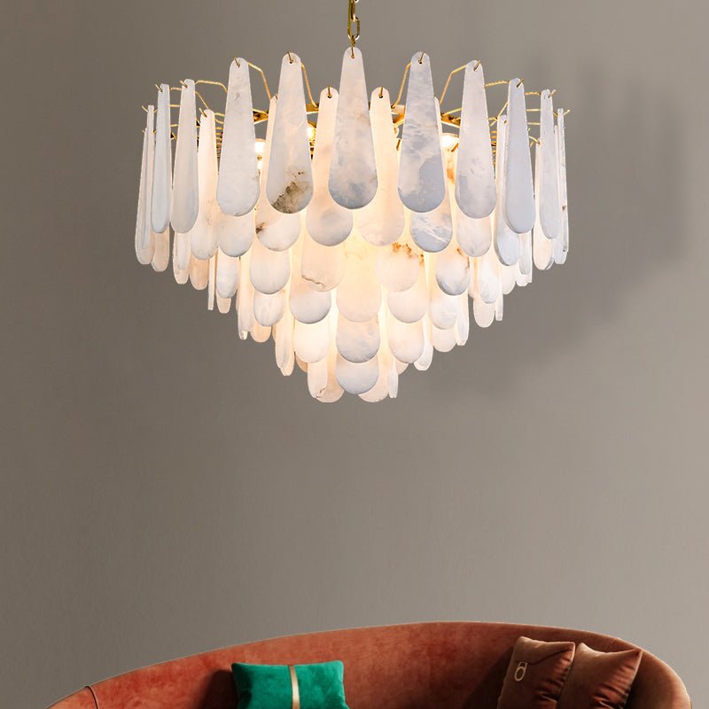 Stella Spanish Alabaster Luxury Lighting Fixtures, Elegant Chandeliers - Zelno
