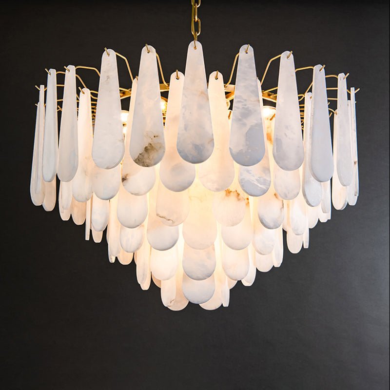 Stella Spanish Alabaster Luxury Lighting Fixtures, Elegant Chandeliers - Zelno