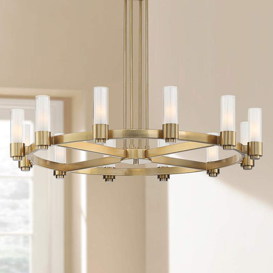Stiffel Ennis 48" Wide-12-Light Ring Chandelier - Zelno