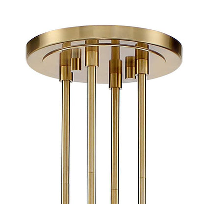 Stiffel Ennis 48" Wide Antique Brass 12-Light Ring Chandelier - zelnolighting