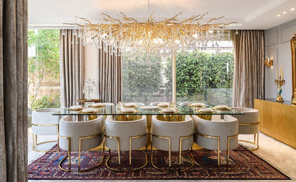Stunning Tree Branch Crystal Chandelier with Clear Teardrop-shaped for Living/Dining Room - Zelno Lighting