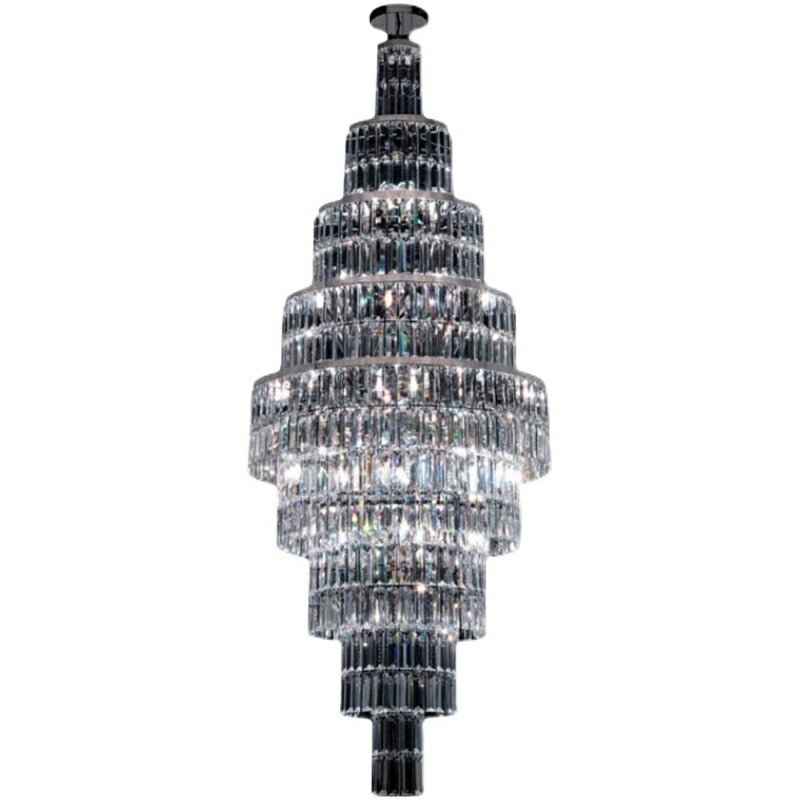 Stylish Foyer Hall Long Crystal Chandelier Large Staircase/ Entryway Decoration Ceiling Light Fixture - Zelno Lighting