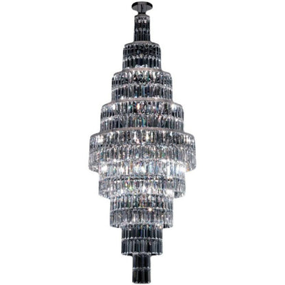 Stylish Foyer Hall Long Crystal Chandelier Large Staircase/ Entryway Decoration Ceiling Light Fixture - Zelno Lighting