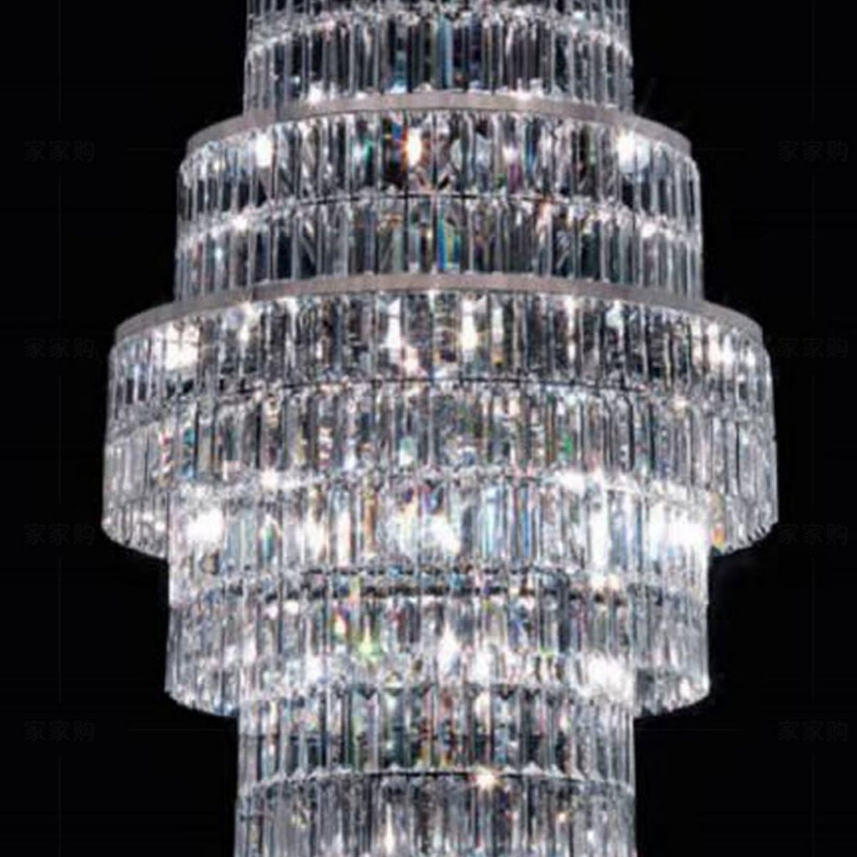Stylish Foyer Hall Long Crystal Chandelier Large Staircase/ Entryway Decoration Ceiling Light Fixture - Zelno Lighting
