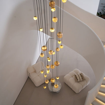 Sultana Alabaster Cluster Chandelier - Zelno Lighting