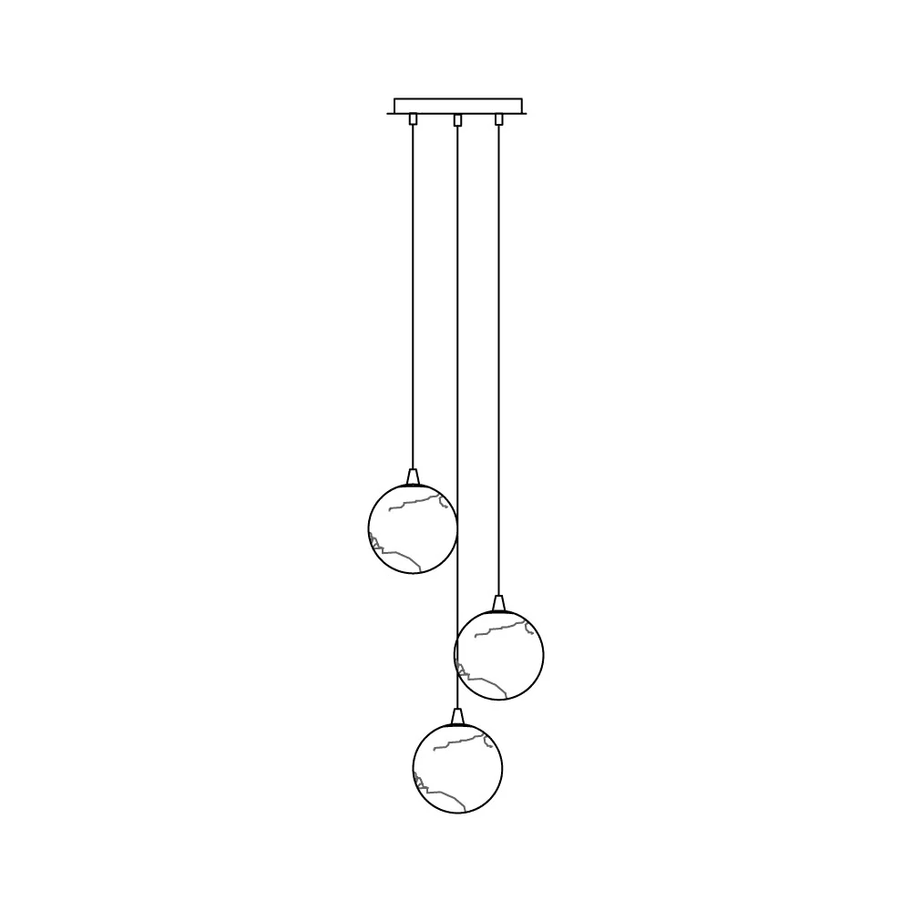 Sultana Alabaster Cluster Chandelier - Zelno Lighting