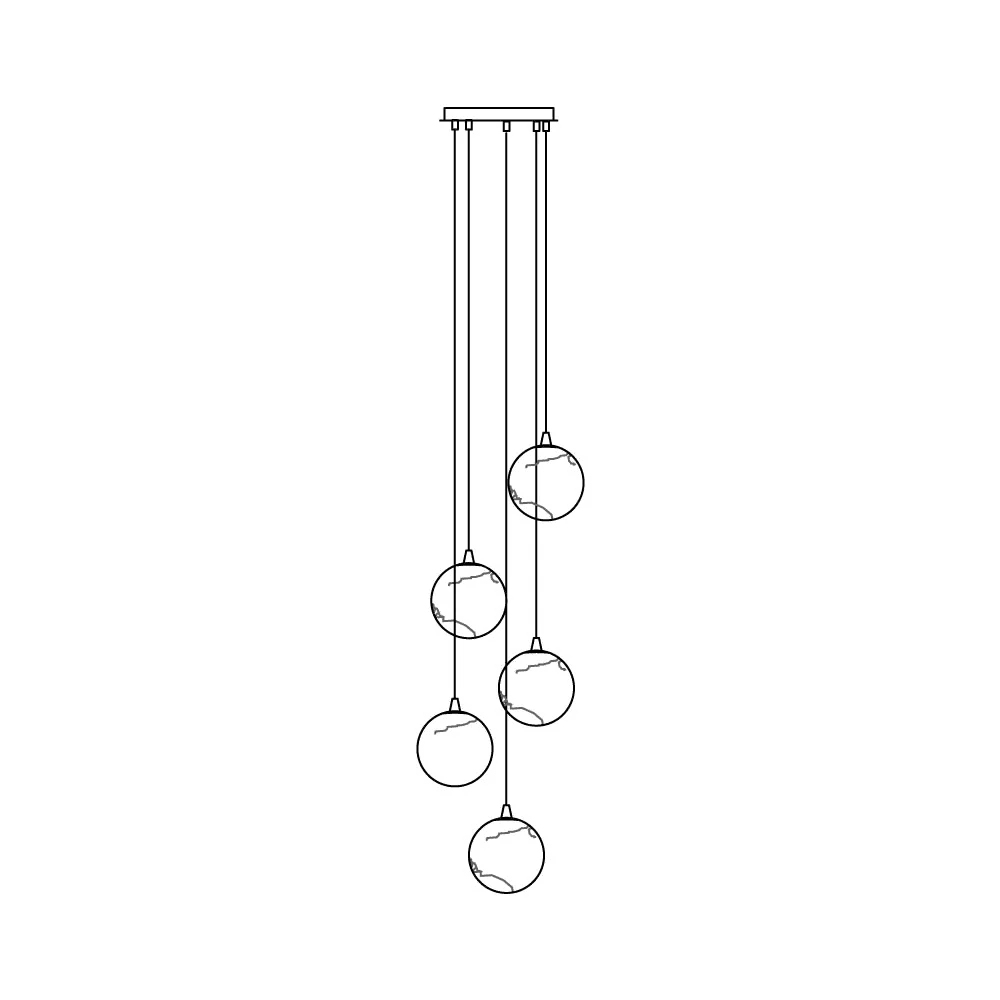 Sultana Alabaster Cluster Chandelier - Zelno Lighting