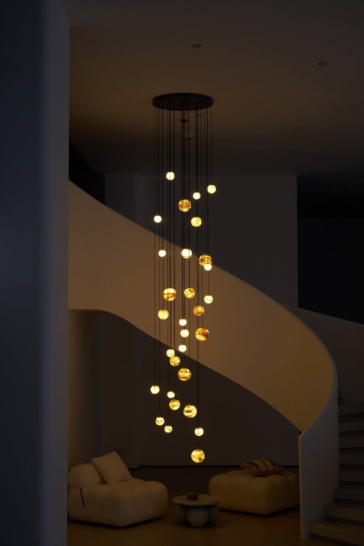 Sultana Alabaster Cluster Chandelier - Zelno Lighting