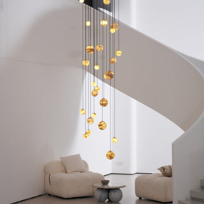 Sultana Alabaster Cluster Chandelier - Zelno Lighting