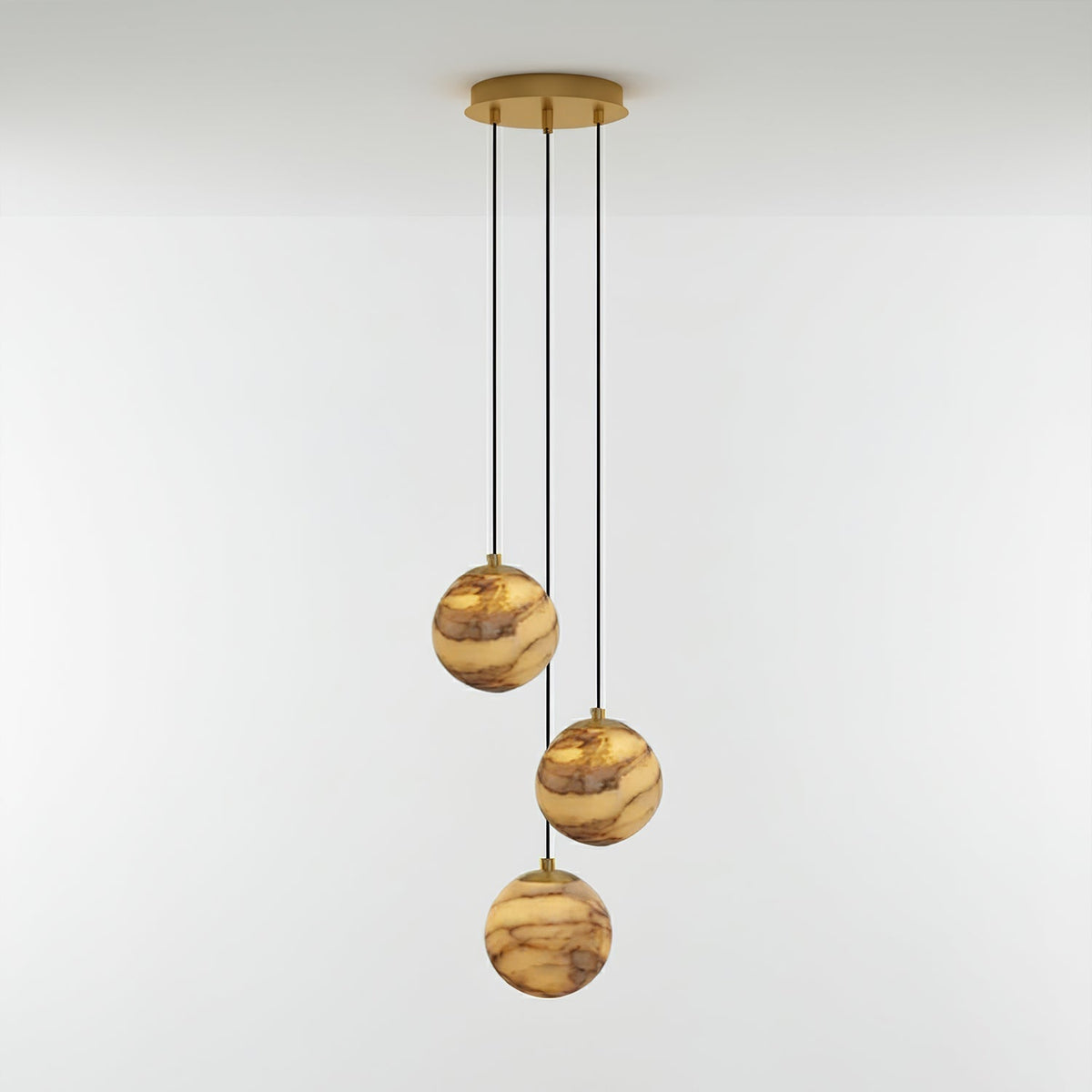 Sultana Alabaster Cluster Chandelier - Zelno Lighting