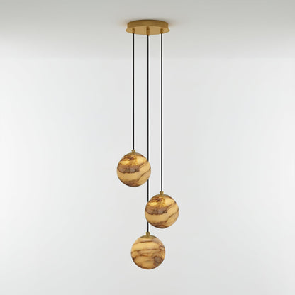 Sultana Alabaster Cluster Chandelier - Zelno Lighting