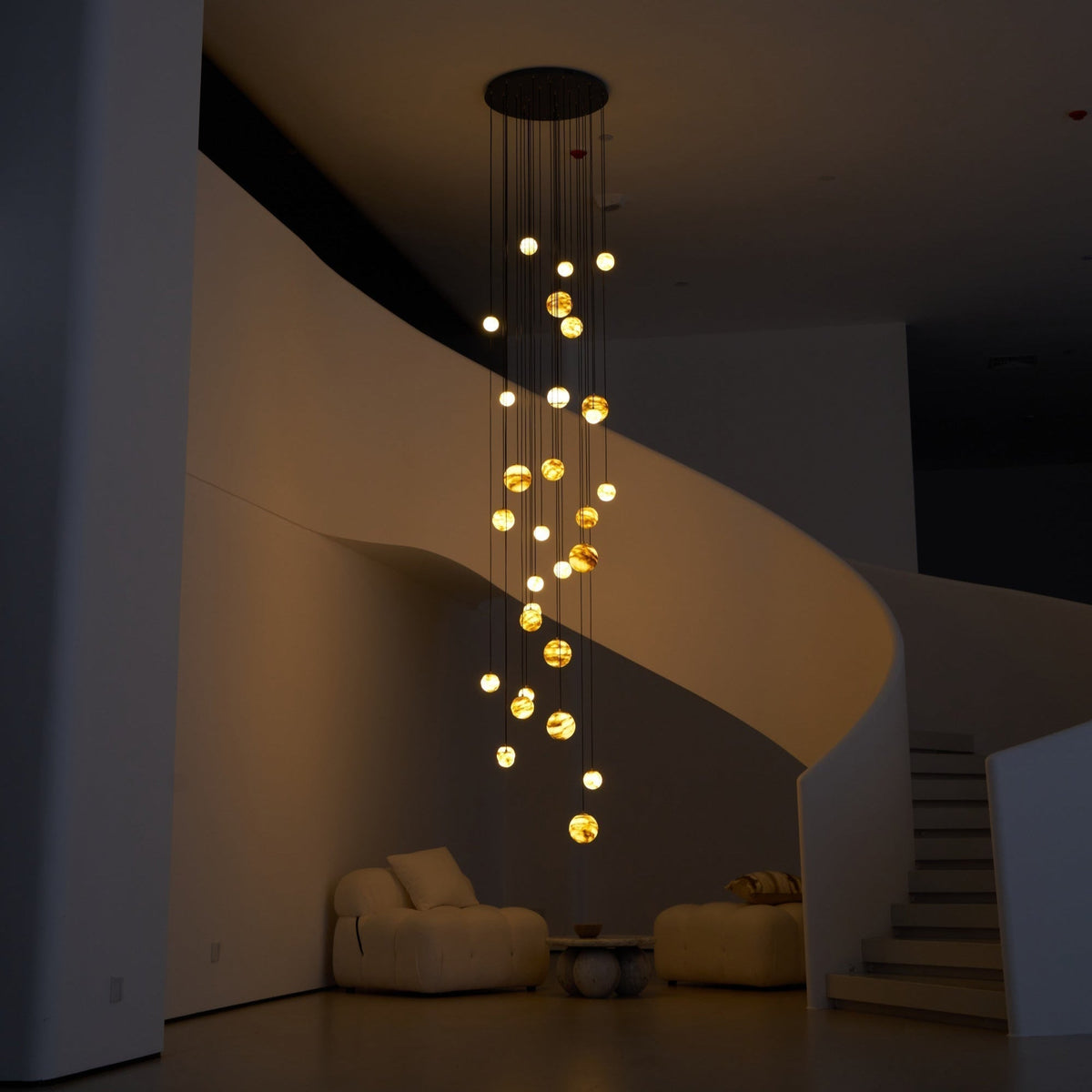 Sultana Alabaster Cluster Chandelier - Zelno Lighting
