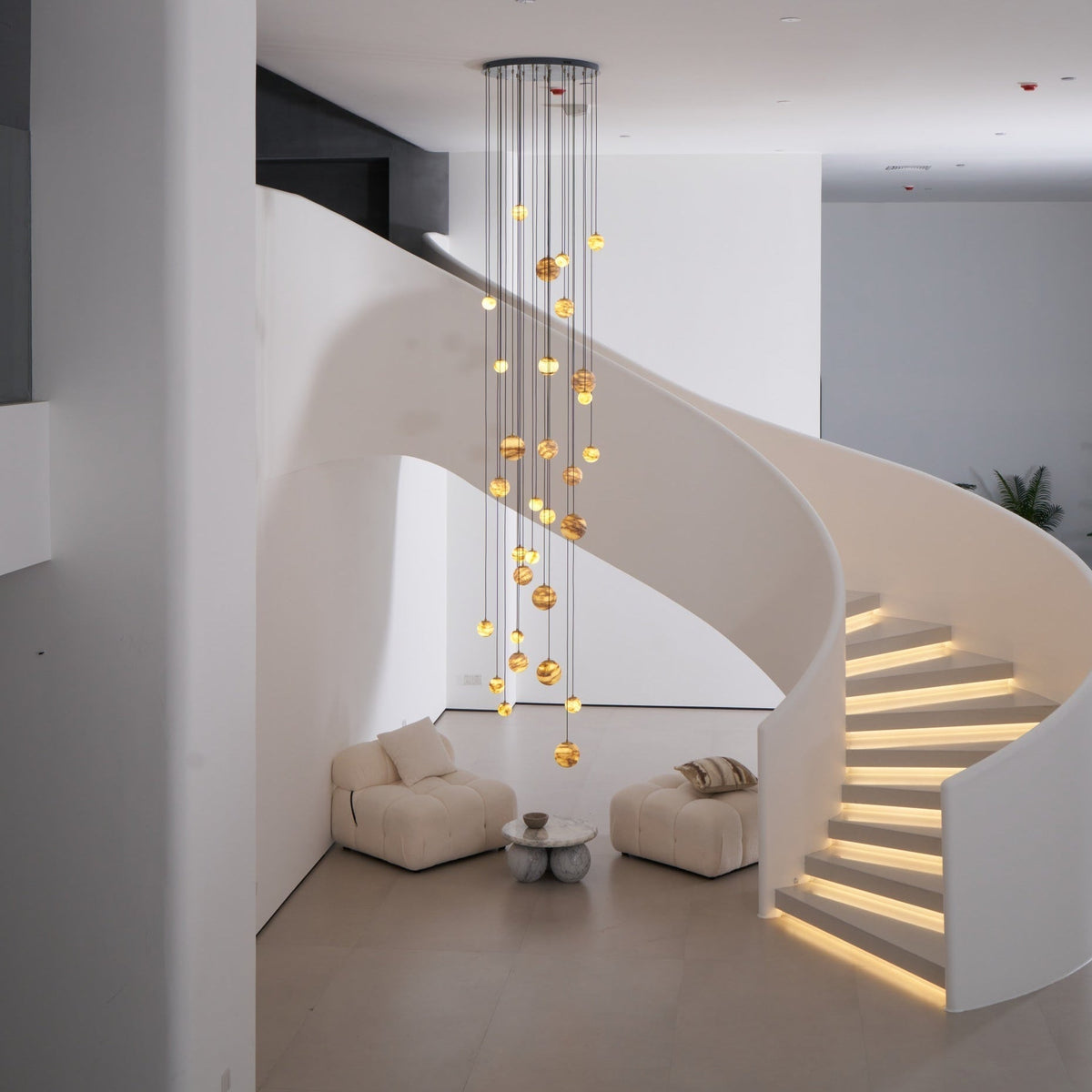 Sultana Alabaster Cluster Chandelier - Zelno Lighting