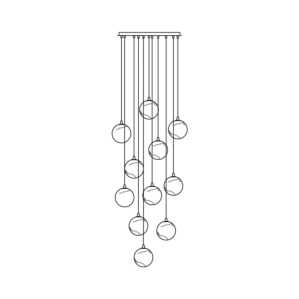 Sultana Alabaster Cluster Chandelier - Zelno Lighting
