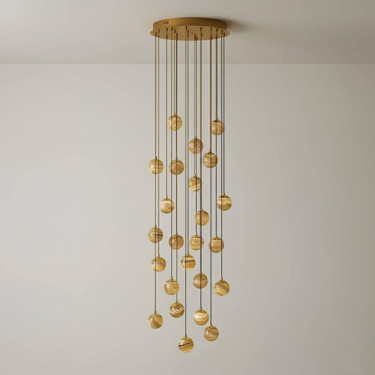 Sultana Alabaster Cluster Chandelier - Zelno Lighting