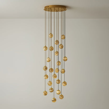 Sultana Alabaster Cluster Chandelier - Zelno Lighting