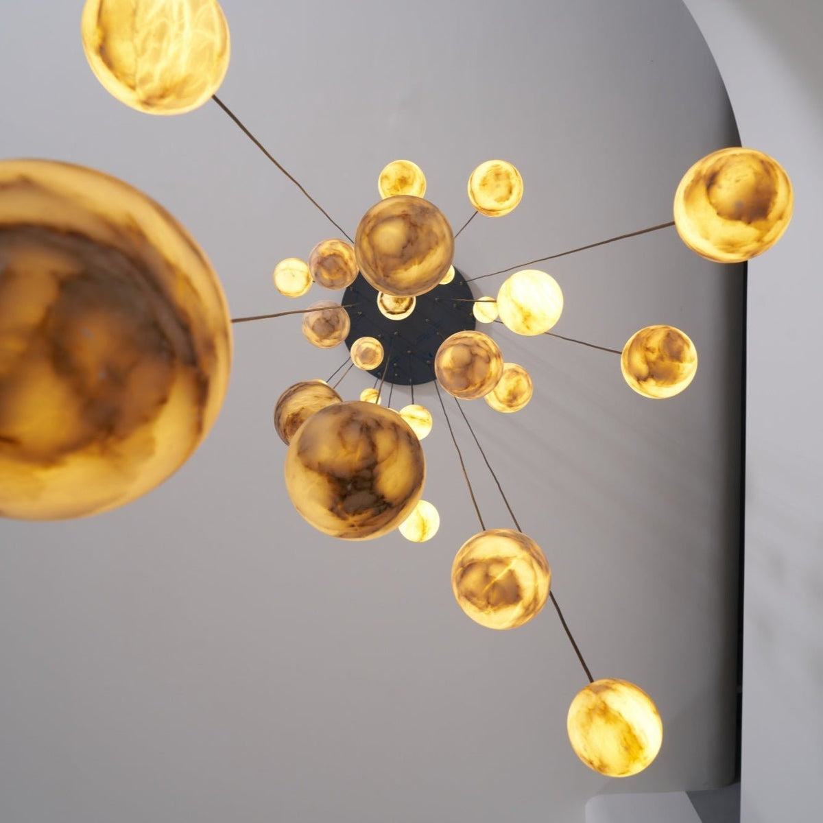 Sultana Alabaster Cluster Chandelier - Zelno Lighting